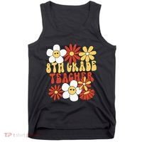 8th Grade Teacher Groovy Eighth Grade Teacher Tank Top thumb 0