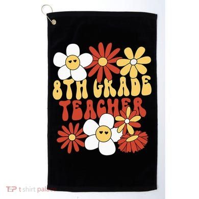 8th Grade Teacher Groovy Eighth Grade Teacher Golf Towel