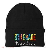 8th Grade Teacher Tie Dye Appreciation Day Back To School Beanie thumb 0