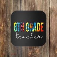 8th Grade Teacher Tie Dye Appreciation Day Back To School Coaster thumb 0
