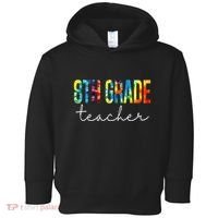 8th Grade Teacher Tie Dye Appreciation Day Back To School Toddler Hoodie thumb 0