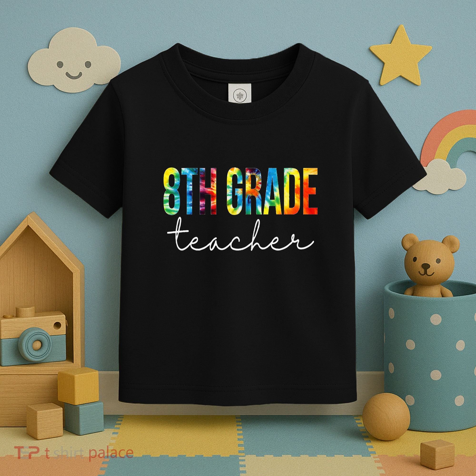 8th Grade Teacher Tie Dye Appreciation Day Back To School Toddler T-Shirt