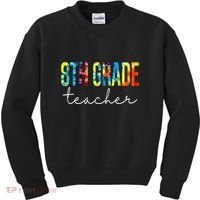 8th Grade Teacher Tie Dye Appreciation Day Back To School Kids Sweatshirt thumb 0
