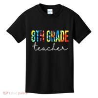 8th Grade Teacher Tie Dye Appreciation Day Back To School Kids T-Shirt thumb 0