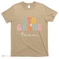 8th Grade Team Retro Groovy Funny Happy First Day Of School T-Shirt thumb 0
