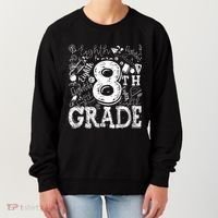 8th Grade Typography Team Teacher Back To School Women's Sweatshirt thumb 0
