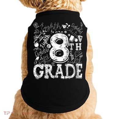 8th Grade Typography Team Teacher Back To School Doggie Tank