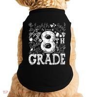 8th Grade Typography Team Teacher Back To School Doggie Tank thumb 0