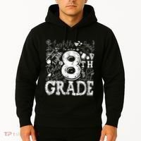 8th Grade Typography Team Teacher Back To School Hoodie thumb 2
