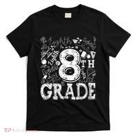 8th Grade Typography Team Teacher Back To School T-Shirt thumb 0