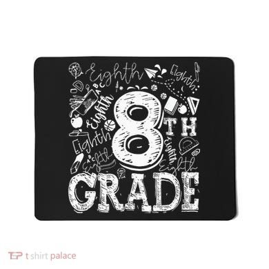 8th Grade Typography Team Teacher Back To School Mousepad