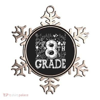 8th Grade Typography Team Teacher Back To School Ornament
