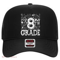 8th Grade Typography Team Teacher Back To School Hat thumb 0
