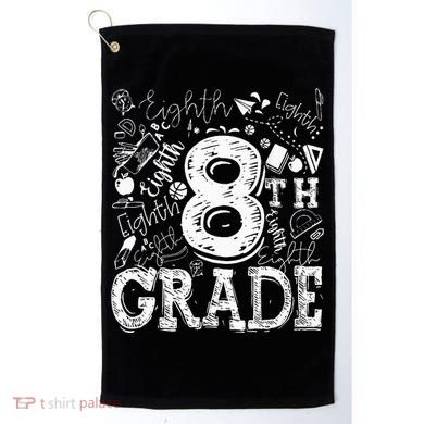 8th Grade Typography Team Teacher Back To School Golf Towel