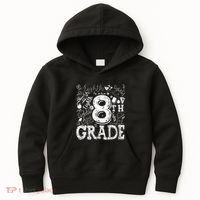 8th Grade Typography Team Teacher Back To School Kids Hoodie thumb 0