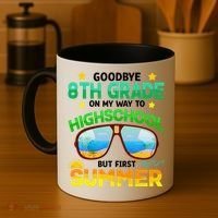8th Grade Way To High School Grade First Summer Graduation Coffee Mug thumb 4