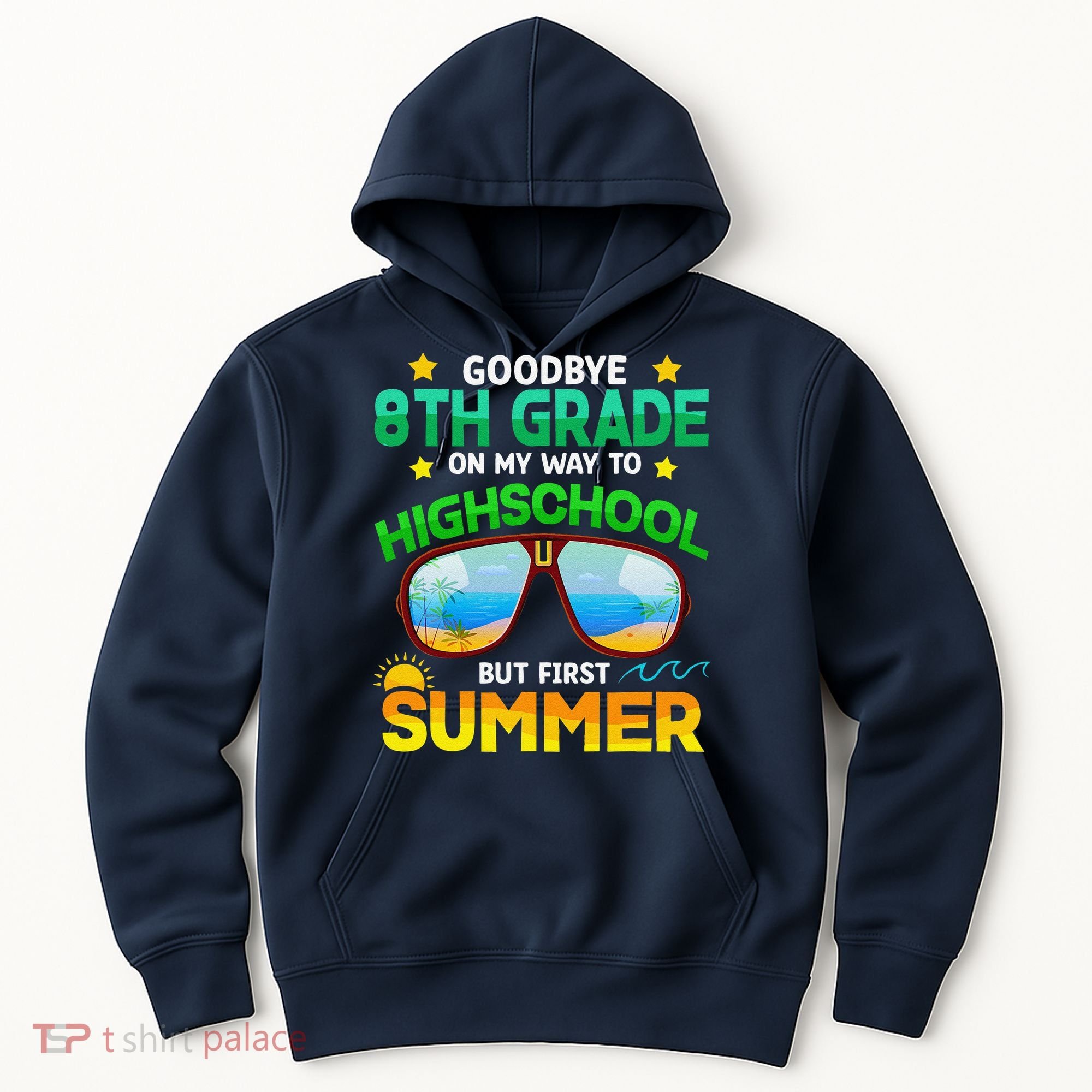 8th Grade Way To High School Grade First Summer Graduation Hoodie