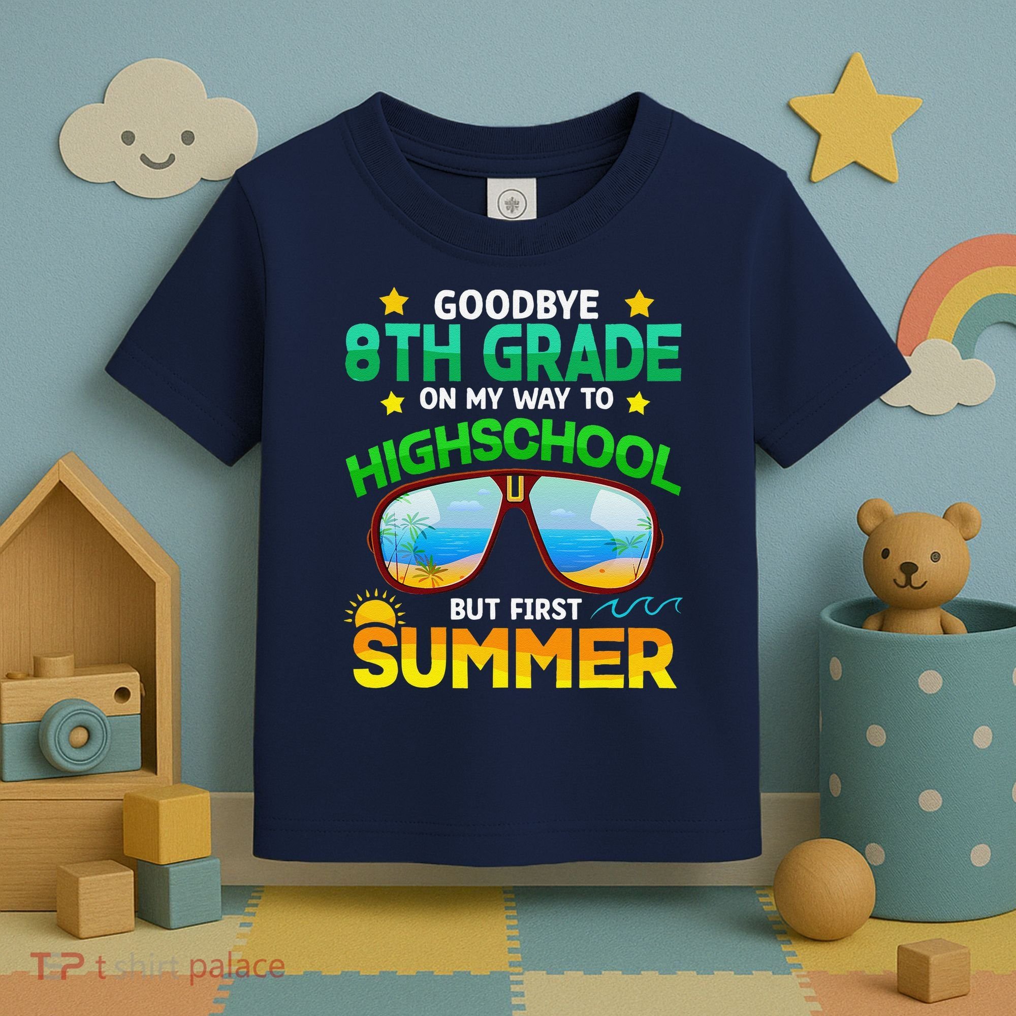 8th Grade Way To High School Grade First Summer Graduation Toddler T-Shirt