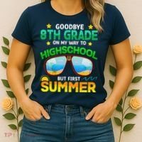 8th Grade Way To High School Grade First Summer Graduation Women's T-Shirt thumb 2