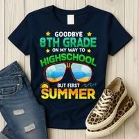 8th Grade Way To High School Grade First Summer Graduation Women's T-Shirt thumb 3