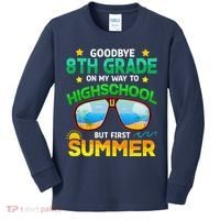 8th Grade Way To High School Grade First Summer Graduation Kids Long Sleeve Shirt thumb 0