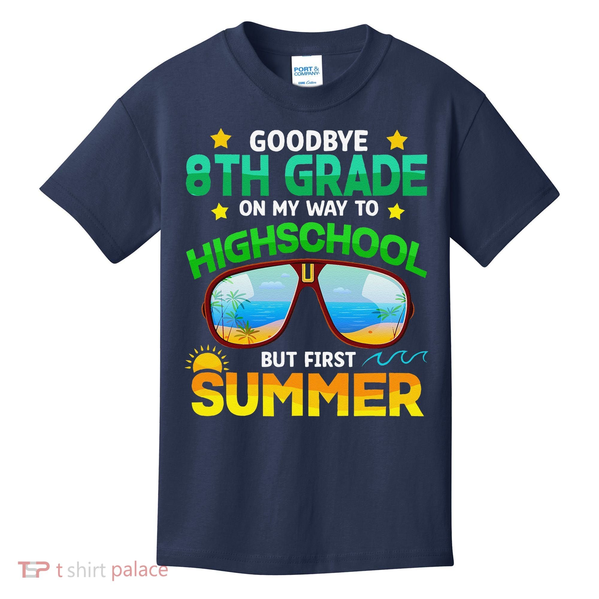 8th Grade Way To High School Grade First Summer Graduation Kids T-Shirt