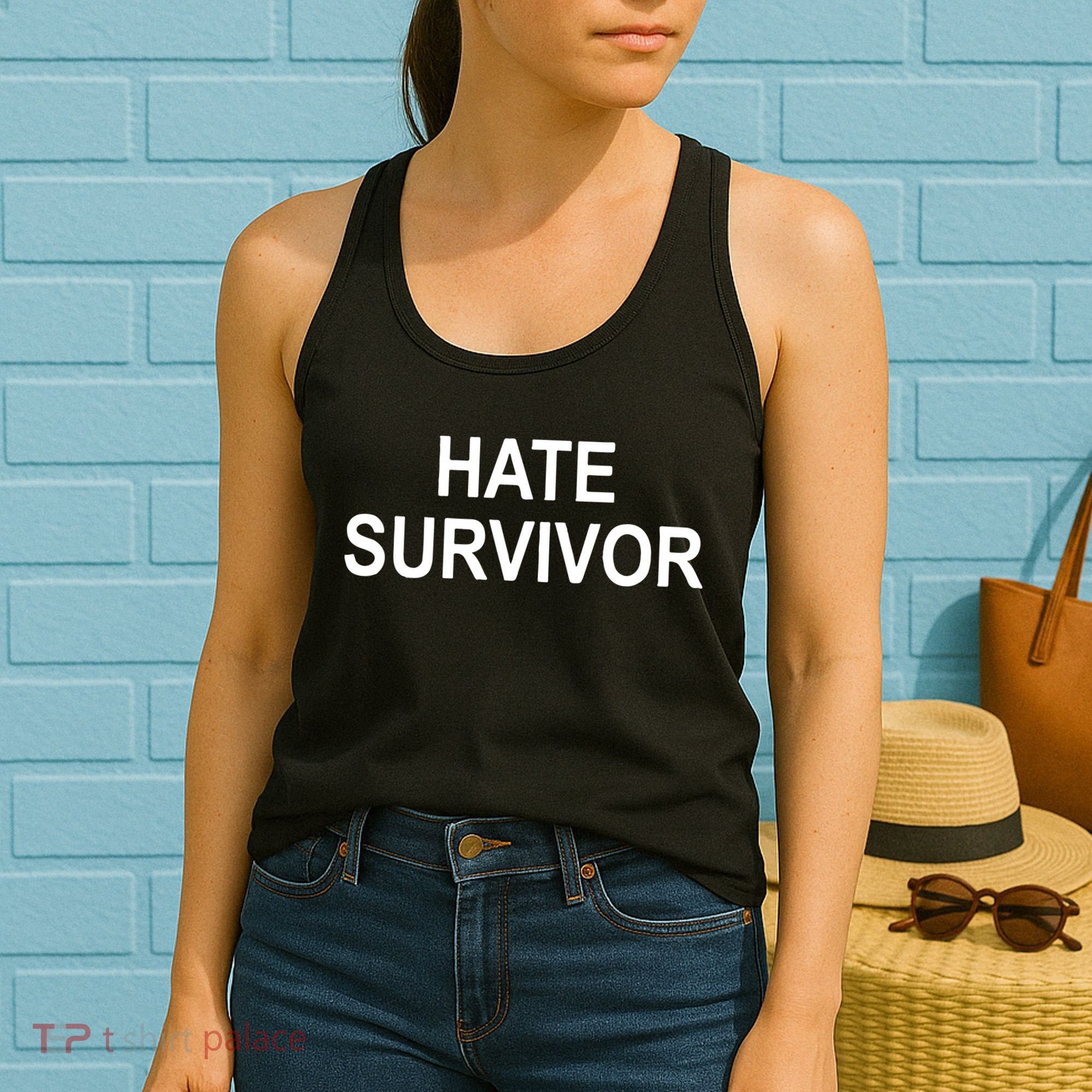 8am In Charlotte Hate Survivor Women's Tank Top