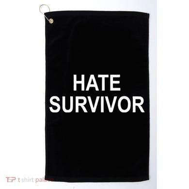 8am In Charlotte Hate Survivor Golf Towel