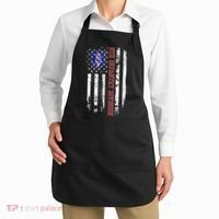 8th Infantry Division Veteran Usa Flag Veterans Day Xmas Apron thumb 2