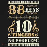 88 Keys 10 Fingers Piano Lover Players Gift Funny Musical Pianist Gift Women's Hoodie thumb 2