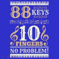 88 Keys 10 Fingers Piano Lover Players Gift Funny Musical Pianist Gift Visor thumb 3