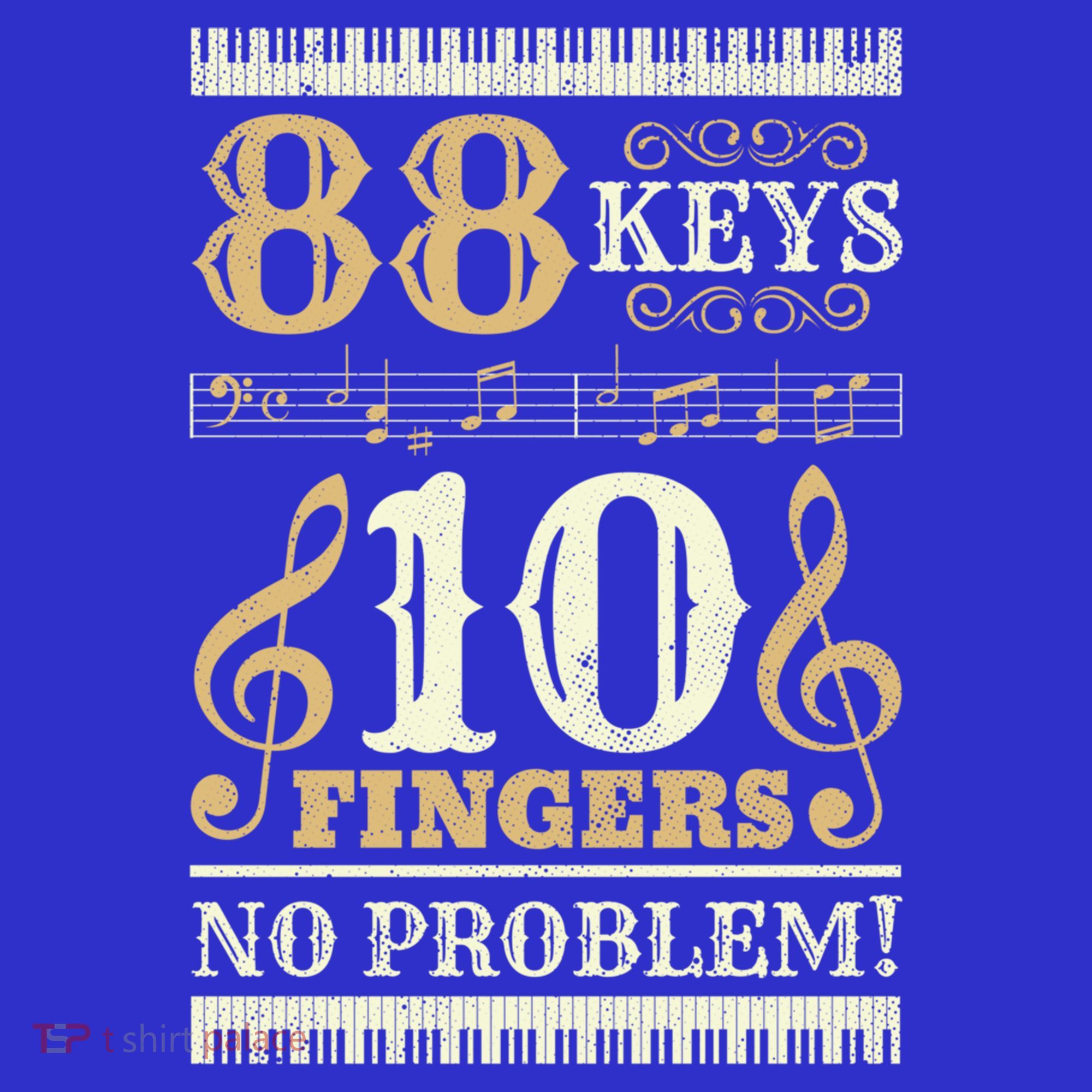 88 Keys 10 Fingers Piano Lover Players Gift Funny Musical Pianist Gift Visor
