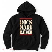 80's Made 90's Hip Hop Raised Retro Hoodie thumb 0
