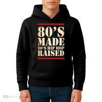 80's Made 90's Hip Hop Raised Retro Kids Hoodie thumb 4