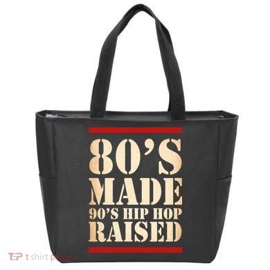 80's Made 90's Hip Hop Raised Retro Tote Bag