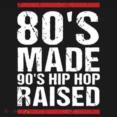 80s Made 90s Hip Hop Raised Apparel Ornament