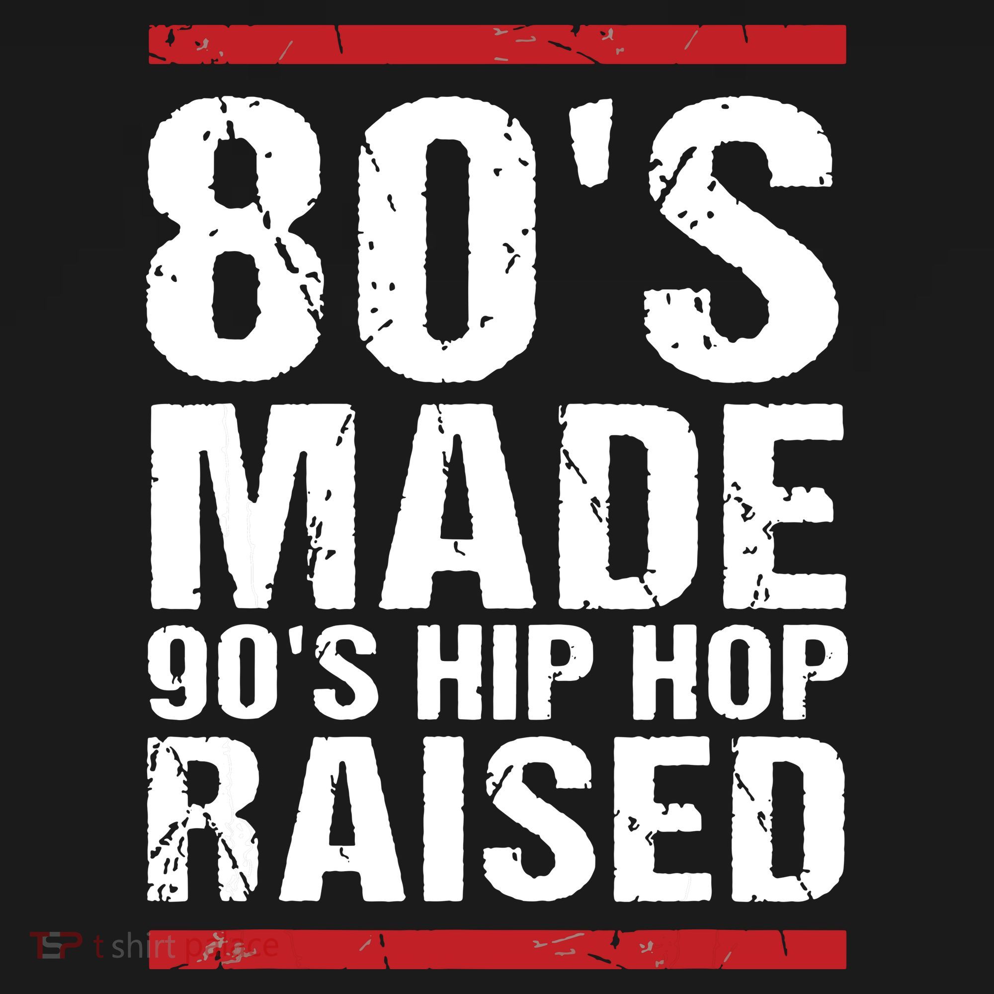 80s Made 90s Hip Hop Raised Apparel Ornament