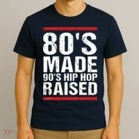 80s Made 90s Hip Hop Raised Apparel T-Shirt thumb 3