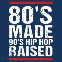 80s Made 90s Hip Hop Raised Apparel Mousepad thumb 1