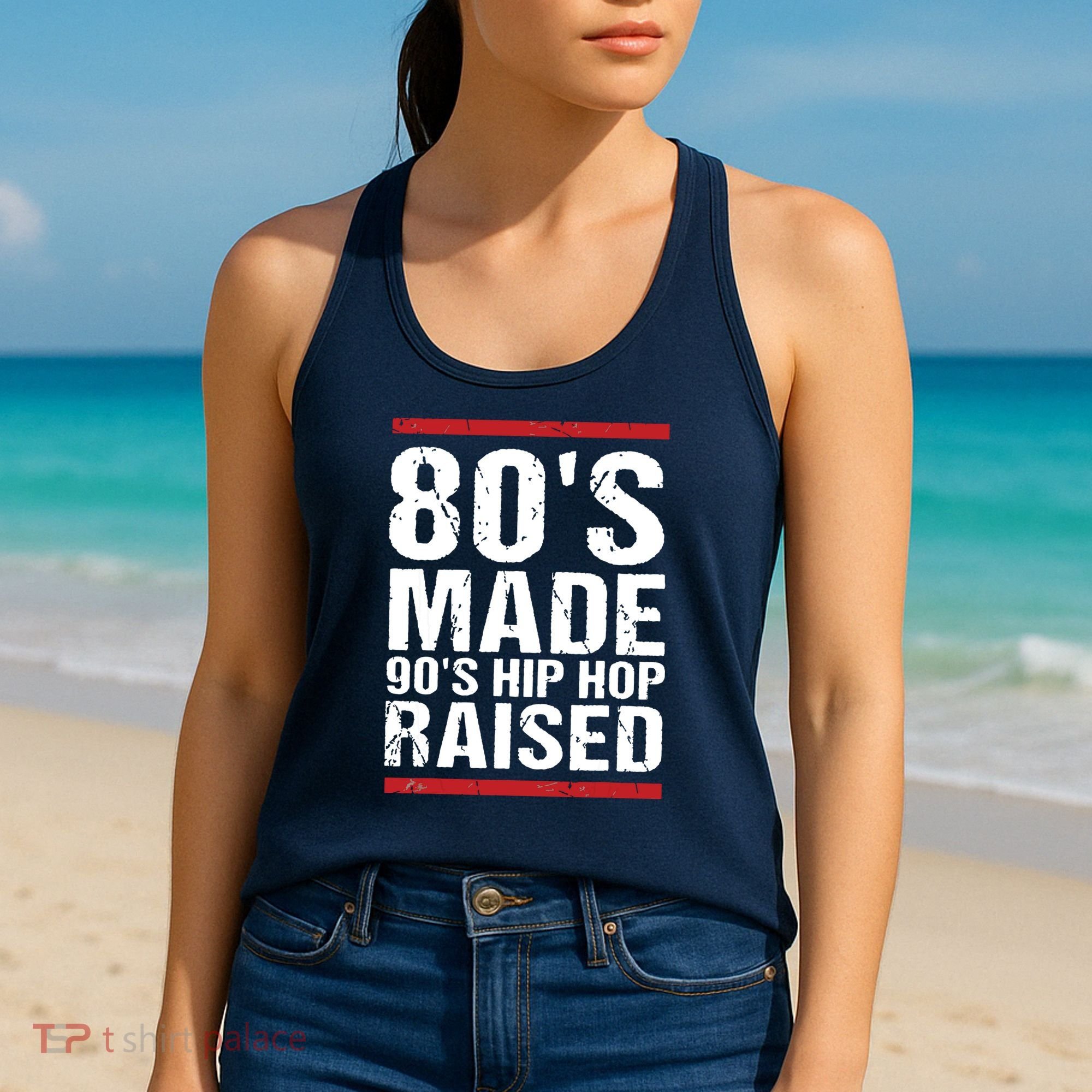 80s Made 90s Hip Hop Raised Apparel Women's Tank Top