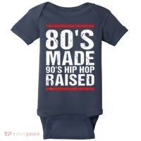80s Made 90s Hip Hop Raised Apparel Baby Bodysuit thumb 0