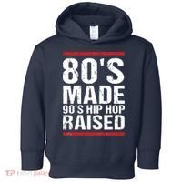 80s Made 90s Hip Hop Raised Apparel Toddler Hoodie thumb 0