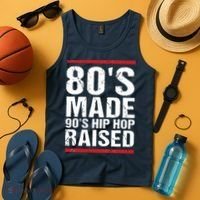80s Made 90s Hip Hop Raised Apparel Tank Top thumb 4