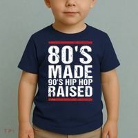 80s Made 90s Hip Hop Raised Apparel Toddler T-Shirt thumb 2