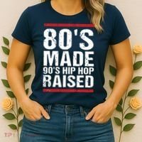 80s Made 90s Hip Hop Raised Apparel Women's T-Shirt thumb 2