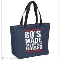 80s Made 90s Hip Hop Raised Apparel Tote Bag thumb 2