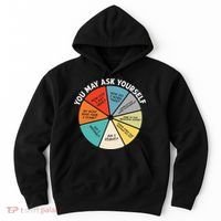 80s Music Retro Lyrics Pie Chart You May Ask Yourself Retro Hoodie thumb 0