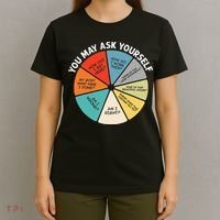 80s Music Retro Lyrics Pie Chart You May Ask Yourself Retro T-Shirt thumb 4