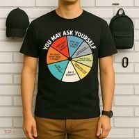 80s Music Retro Lyrics Pie Chart You May Ask Yourself Retro T-Shirt thumb 6