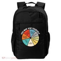 80s Music Retro Lyrics Pie Chart You May Ask Yourself Retro Backpack thumb 0